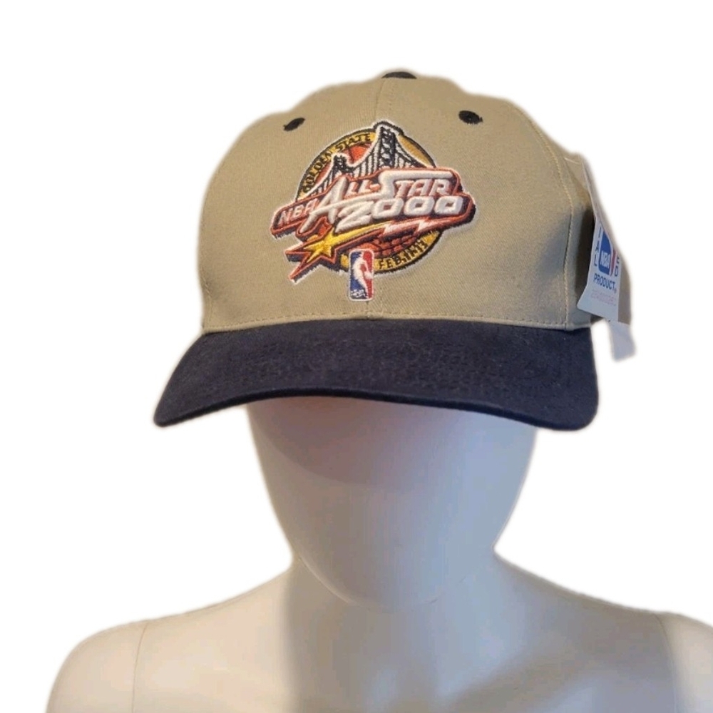 Golden State Warriors 2000 NBA All-Star Cap Hat NWT Vintage One Size Strap Back